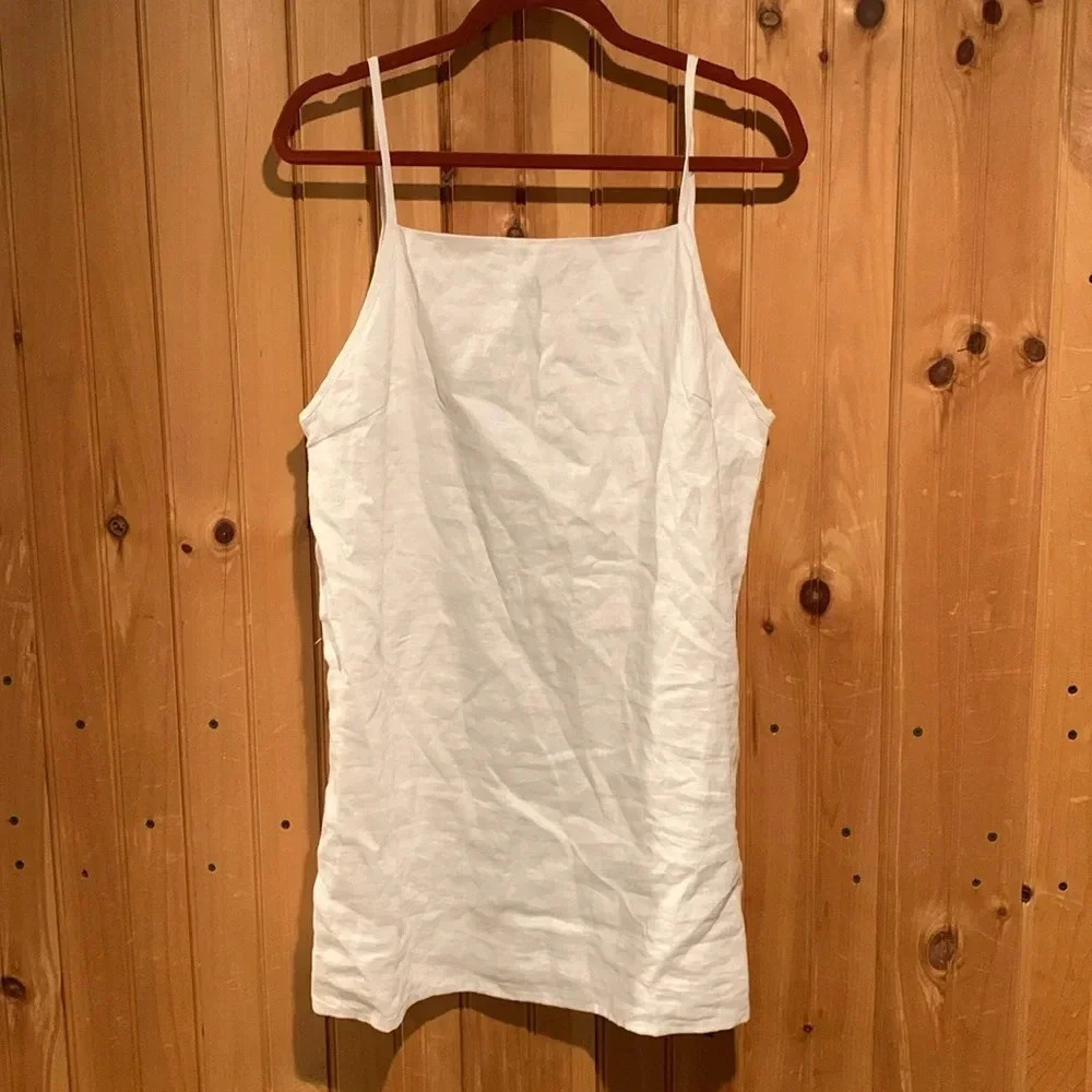 REFORMATION kienna linen mini dress size medium